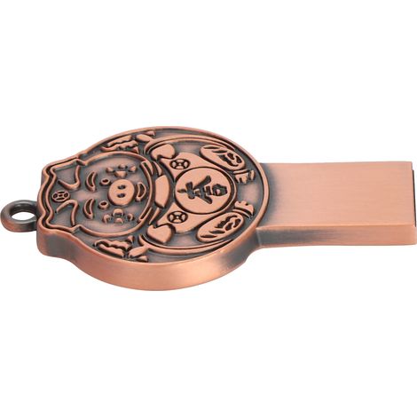 Clé USB 128GB en Métal Antichoc, Résistante à l'Eau, Haute Vitesse de Transfert USB 2.0 pour Stockage Portable (1/5)