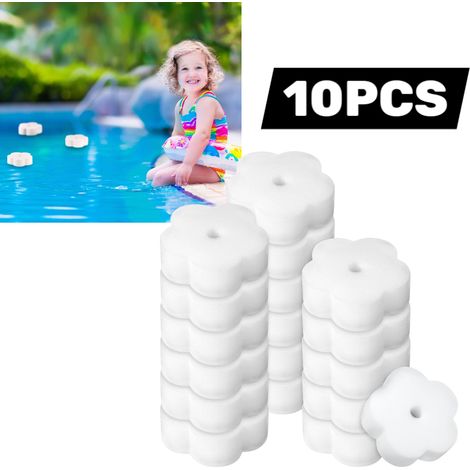 10 pièces - Éponge de piscine - Éponge de nettoyage de baignoire - Éponge de flottaison mignonne - Éponge de piscine de 3, 9 (1/5)