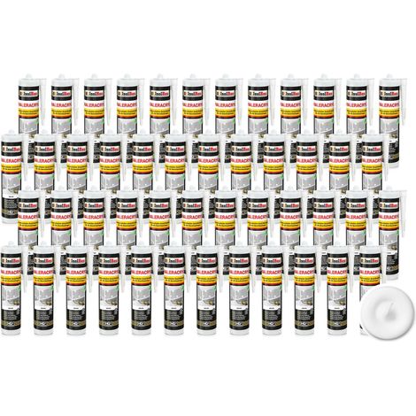 Colori acrilici IsolBau bianchi per pittura, Maleracryl, 48 x 300 ml