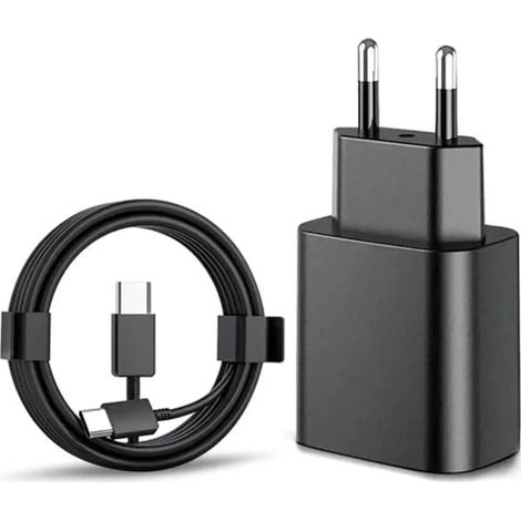 Chargeur rapide Samsung 25 W (1 unité) – Adaptateur USB-C + câble de 1 m, kit de charge rapide noir (1/5)