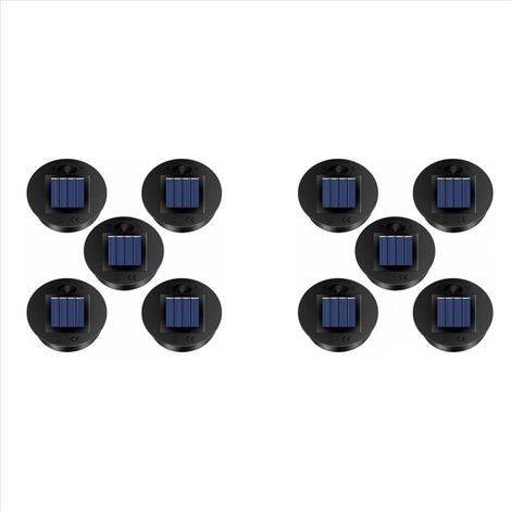 Confezione da 10 luci solari di ricambio (dimensione superiore: 7 cm, dimensione inferiore: 6 cm), LED bianco caldo, 7 lumen, impermeabili (1/4)