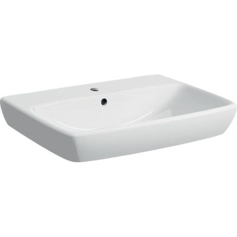 Vasque 65 cm blanc brillant - Geberit Selnova Square - Senza colonna (1/4)
