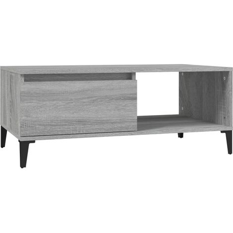 Maison Exclusive - Couchtisch Grau Sonoma 90x50x36,5 cm Holzwerks