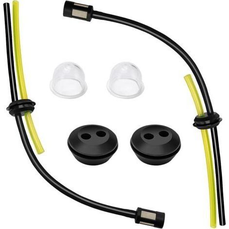 2 Ensembles Universel Filtre à Essence Kit, Durite Essence Debroussailleuse en Caoutchouc, Ampoule D'AmorçAge De Filtre, Joint De RéServoir De Carburant, pour Coupe-Herbe, Débroussailleuse (1/4)