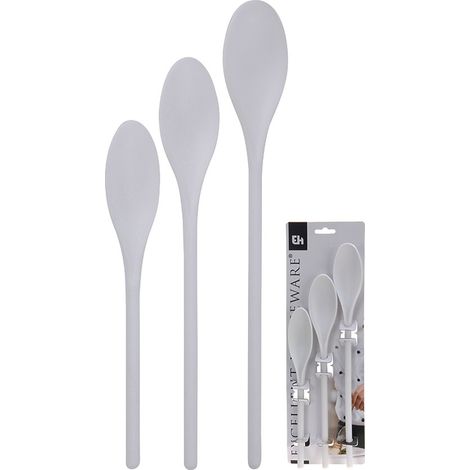 Set mit 3 Plastiklöffeln in 3 verschiedenen Größen