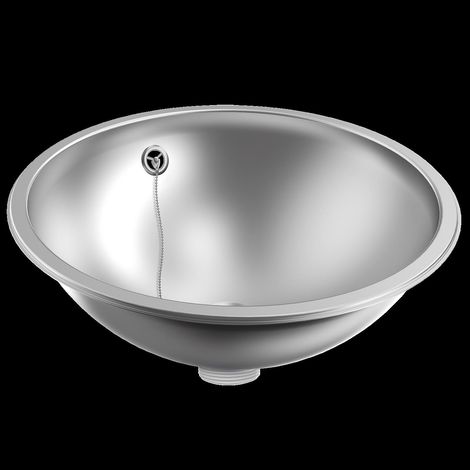 KWC Rundbecken, RONDO, Edelstahl, Sdm, 456x165 mm, Überlauf, Ab-u.überlaufgarn (1/2)