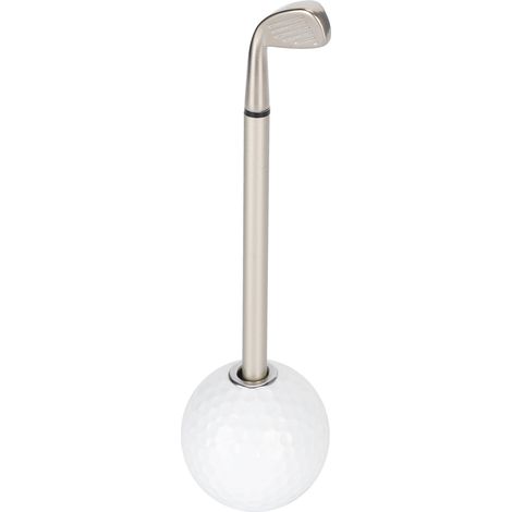 Dekorativer, multifunktionaler Stiftehalter in Form eines Golfballs fürs Büro (weiß) (1/5)