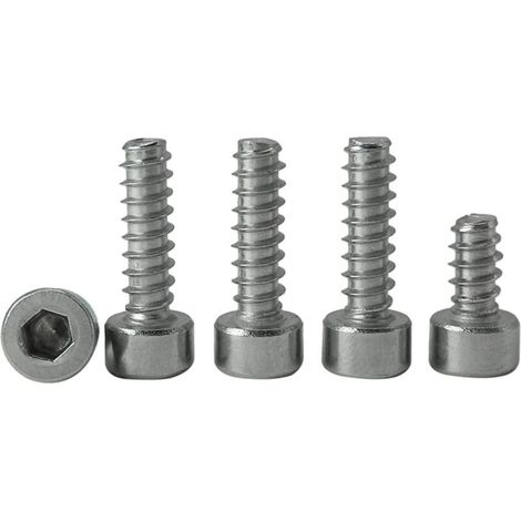 Durable 30pcs M4 Self Tapping Screws Stainless Steel Round Hex Socket Self Tapping Screws Portable (Size: M5 x 20mm) (1/3)