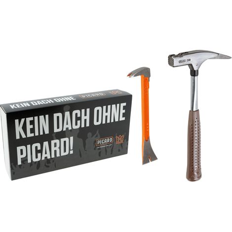 DACHKRONE Set 2 – PICARD Latthammer Nr. 298 geraut & BlackGiant Utility Bar 250 mm