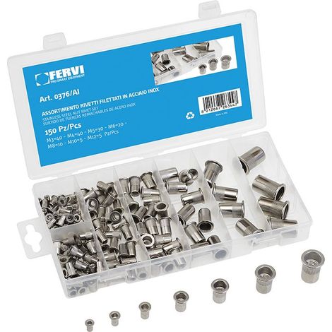 Rivets a insert filete en acier inoxydable serie 150 m3 - m12 0376/ai