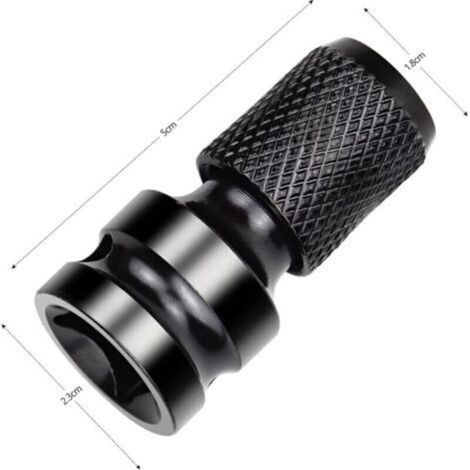 2 Pièces Adaptateurs de Douille 1/4" Adaptateur Impact Cle a Choc Convertisseur de Libération Rapide pour Clé à Cliquet Impact et Porte-embout de Tournevis (1/3)