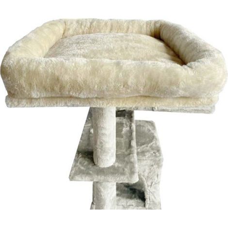Accessoire Arbre à Chat 30x40 cm, Pièce de Rechange pour Perchoir Couleur Beige, Compatible avec la Plupart des Structures d'Arbre à Chat (1/5)