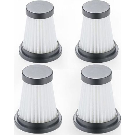 Lot de 4 filtres HEPA de rechange pour aspirateur sans fil pour Moosoo K12 K12 Pro K13, pour Genius Invictus One 1.0 X7 / 2.0, pour accessoires de filtre pour aspirateur à main Foxnovo 13KPA (1/4)