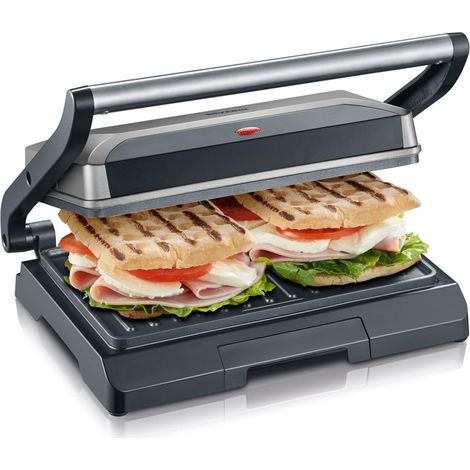 Compact Multi-Grill, Nonstick Plates, 800W, 23x14.5 cm (1/3)
