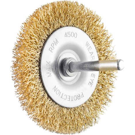 Brosse pour perceuse à fil ondulé en acier, Ø = 50 mm