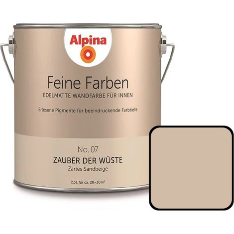 Alpina Feine Farbe No 07 2,5 l Zartes Sandbeige Zauber der Wüste (1/5)