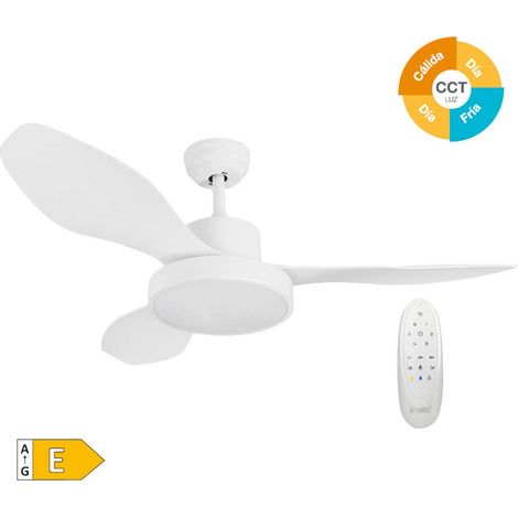 Ventilatore da soffitto 48' Motore DC 3 Pale Bianco