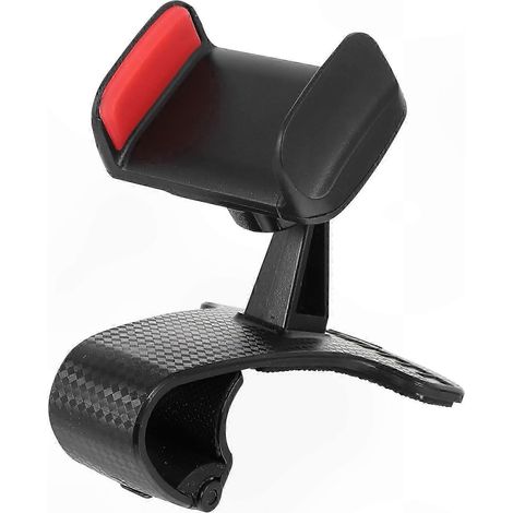 Support téléphone universel pour voiture, support tableau de bord avec ventouse et clip d’aération, compatible smartphones (1/2)