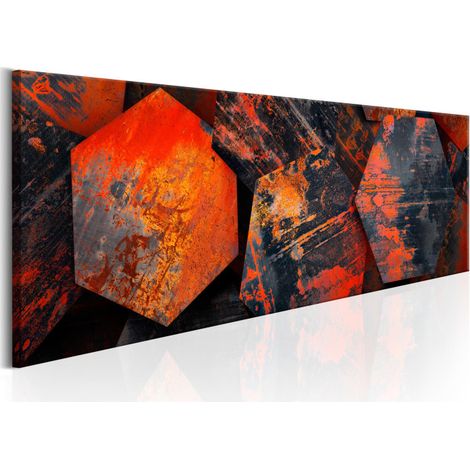 Tableau Imprimé "Magic of Hexagons" 45 x 135 cm (1/2)