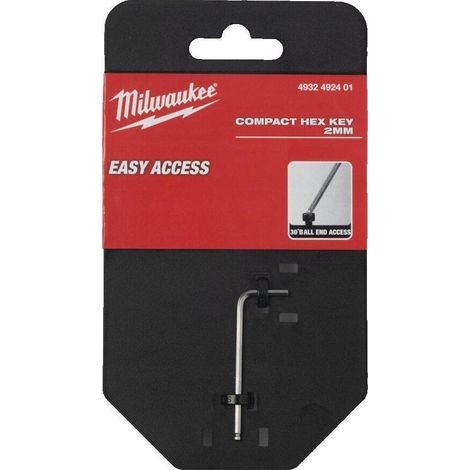 Innensechskantschlüssel Milwaukee 2mm schwarz ergonomisch