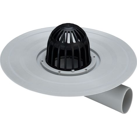 Caniveau de balcon/terrasse Advantix 4945.2 en plastique gris de 50 mm