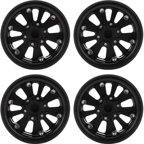 Llantas beadlock duraderas para coches RC todoterreno, diseño ligero y resistente, aptas para Traxxas TRX4 y Axial SCX10, llantas de aleación de aluminio de 57 mm y 9 orificios.