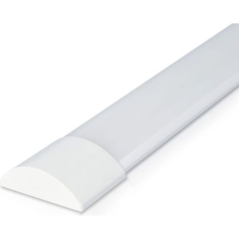 Réglette LED 150cm - 1 Unité - Plastique Blanc - 6080 Lumens Éclairage Intense - Garage Cave Atelier - 3000K Blanc Chaud (1/5)