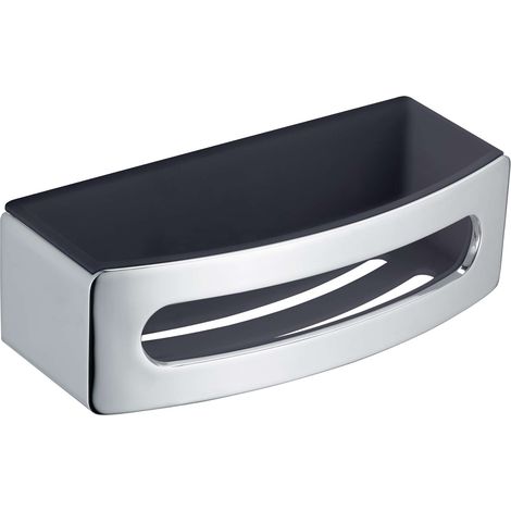 Keuco Elegance - Mensola, lunghezza 24 cm, antracite/cromo 11658010001 (1/3)