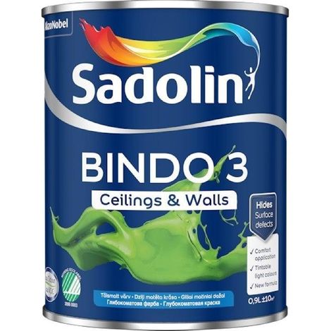Sadolin Peinture Écologique Blanc 0,9 litre Mate