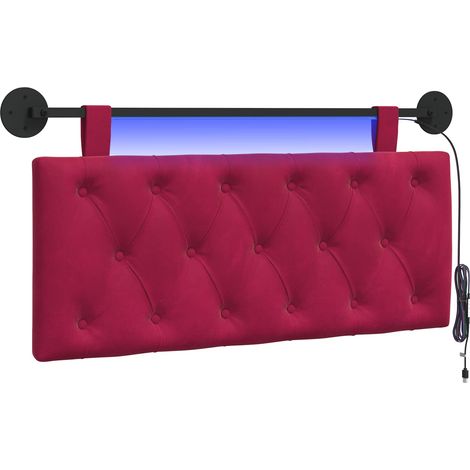 Maison Exclusive - Tête de lit suspendue Bordeaux Velours (1/5)