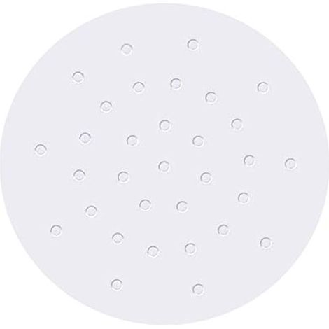 Lot de 100 Papiers pour Friteuse à Air 9 Pouces, Papier Sulfurisé Perforé Disponible en 7/7.5/8/8.5/10 Pouces pour Ninja Foodi, Panier Vapeur et Plus (1/4)