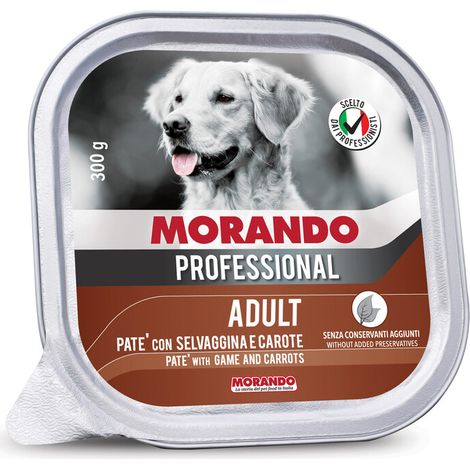 CIBO CANE MORANDO VSC 300 G PATE SELVAGG CAROTE Q.TA 18