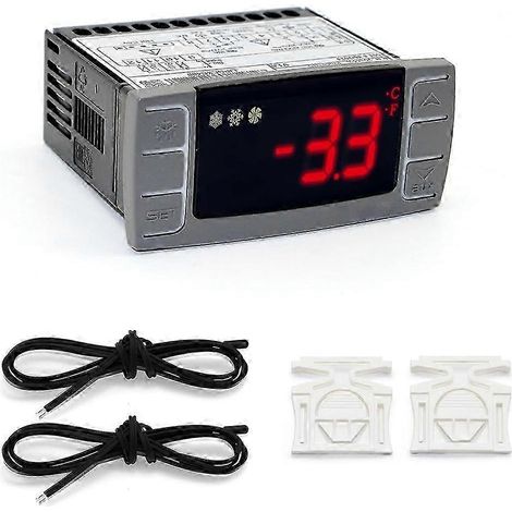 Compatible avec le régulateur de température XR06CX-4N1F1, régulateur de température numérique programmable 120 V 50-60 Hz compatible avec les congélateurs
