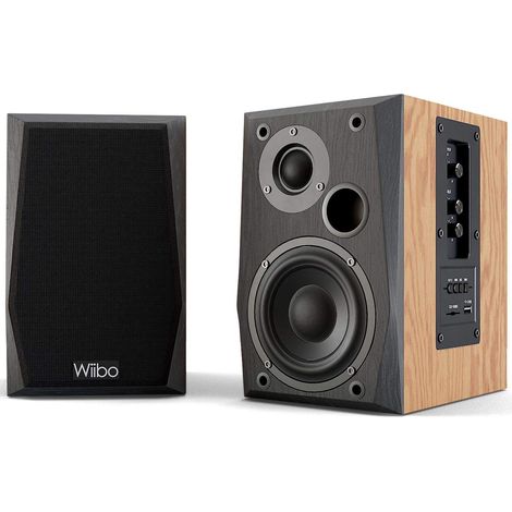 Enceintes Actives et Passives - Puissance 50W - Enceinte Bluetooth - Connexion USB/SD - Système Bass Reflex - Télécommande Incluse - Couleur Noir (1/5)