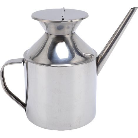 [Pot à huile d'olive] Dispenser Can Stainless Steel Poire fine Antigouttes Facile à nettoyer Précis pour vinaigre sauce soja 500ml (1/5)