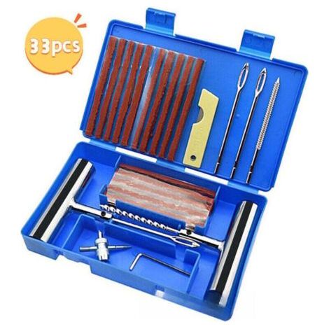 Ortviai 33-piece tire repair kit for cars and motorcycles (1/4)