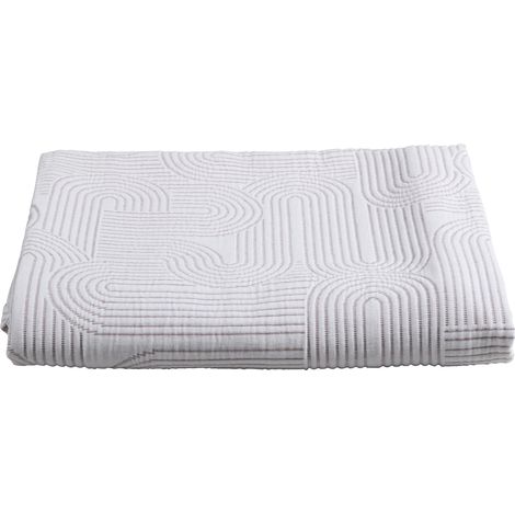 VIVARAISE - Plaid doré La Cerise sur le Gâteau - Coton 100% (140 x 180 cm)
