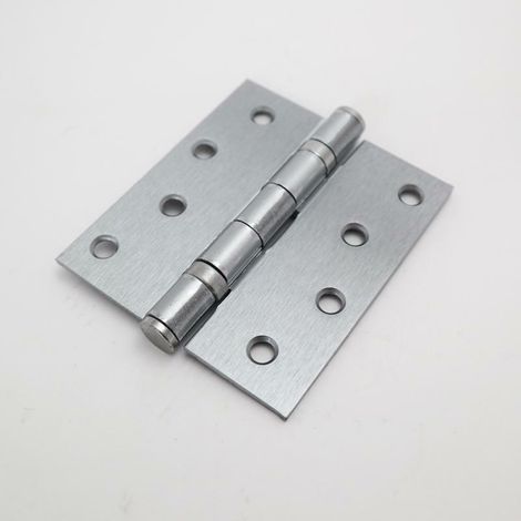CERNIERA CON CUSCINETTI CROMO SATINATO mm 100 x 90 - sp.3 (1/5)