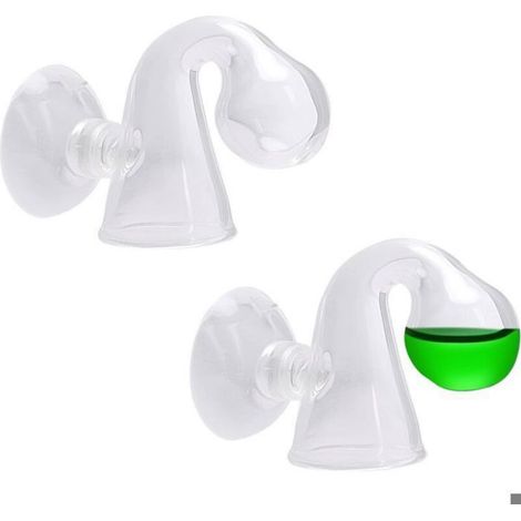 Testeur de CO2 pour aquarium - - 2 pièces - Verre transparent - Ventouse puissante - Facile à installer (1/4)