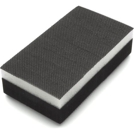 Flexipads World Class Double-Sided Hand Sanding Block (70 x 125mm) – Medium/Soft Abrasive Block FLE56005 (1/3)