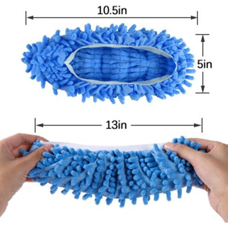 Mop slippers, 5 pairs (10 pieces) - Microfiber mop slippers, floor cleaning tools (1/4)