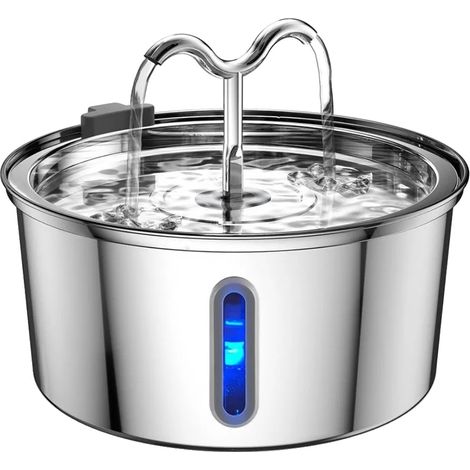 Fontaine à eau pour chat, design automatique, grande capacité, Bleu Marine (1/2)