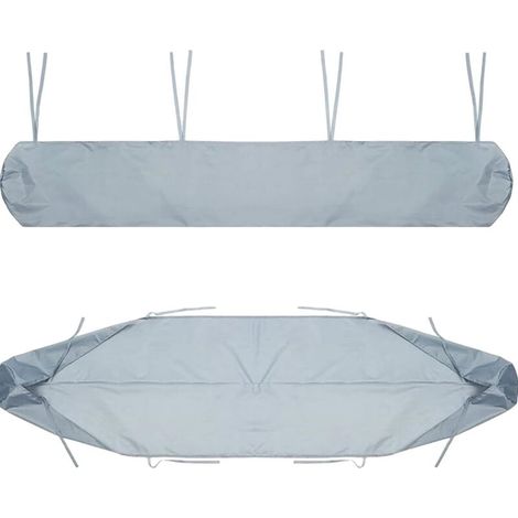 Housse de Auvent Jardin Protection, 2m-5m Housse de Protection Anti-poussière pour Canopy Shelter De Terrasse Meubles, Protection imperméable en Hiver (4M, Gris)