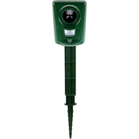 Repulsif Chat Exterieur, Capteur Intelligent Ultrason Oiseau avec Capteur de Mouvement et Flash Animaux de Jardin (1/5)
