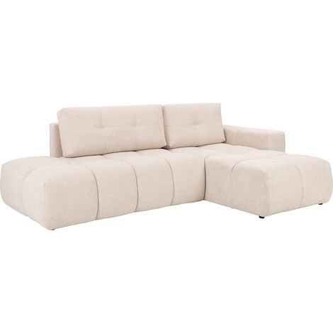 Divano letto in Tessuto Beige - Angolo a destra - TRIMALDI (1/5)