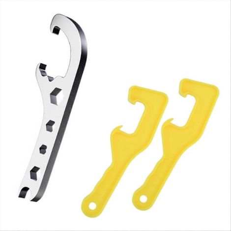 Ouvre-couvercle de 3 pièces en plastique pour seaux de peinture de 5 gallons (clé à couvercle). (1/5)