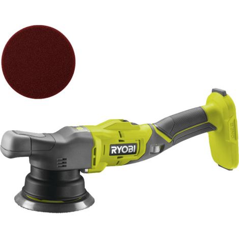 Confezione RYOBI - Lucidatrice R18P-0 - 18V - senza batteria e caricabatterie - Disco di lucidatura RAKPCP01 - 125 mm