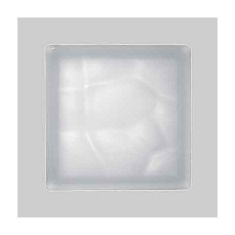VETROMATTONE ONDULATO BIANCO SATINATO cm 19x19x8