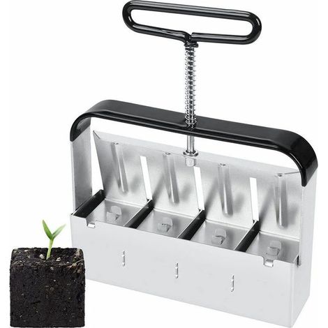 Semoir,Presse Motte pour Semis, Outil De Blocage de Sol, pour Serre de Jardin Bloqueur de Sol pour Plantules, Boutures, Serres, Semoir À Graines (1/5)