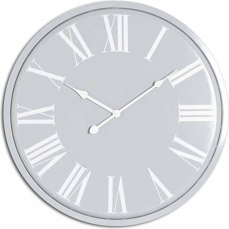 Rothay Wall Clock - Metal - L4 x W49 x H49 cm - Grey